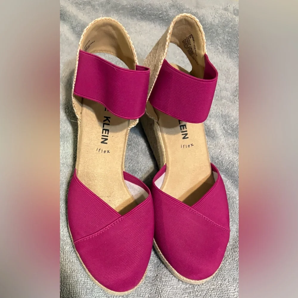 Anne Klein Zoey Round Toe Espadrille Wedge - SIZE 8 - Picture 4 of 8